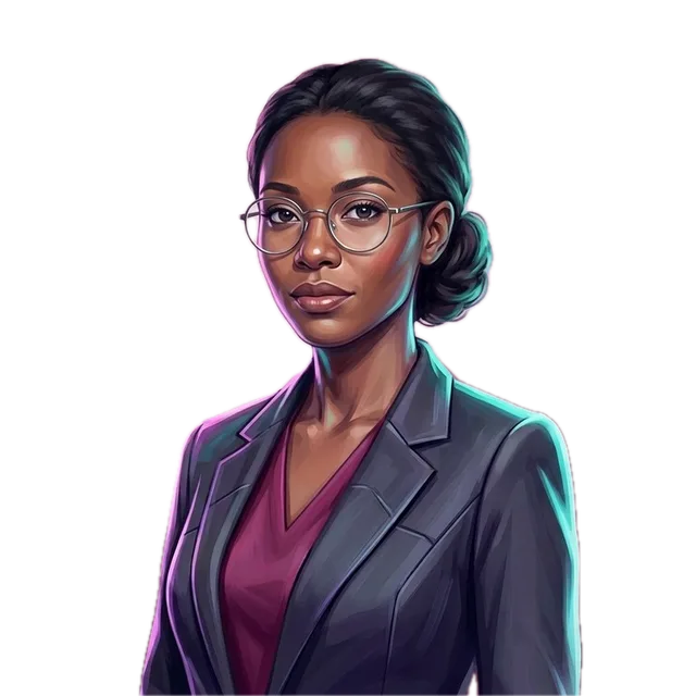 Mira, an AI-generated portrait