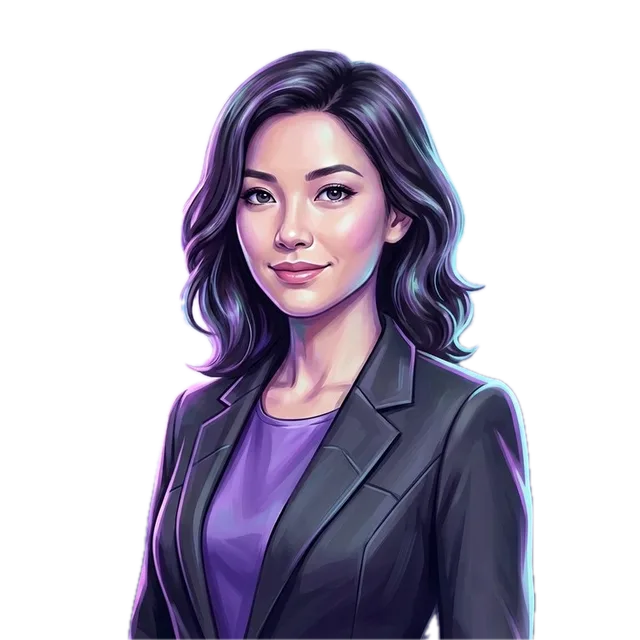 Vivian, an AI-generated portrait